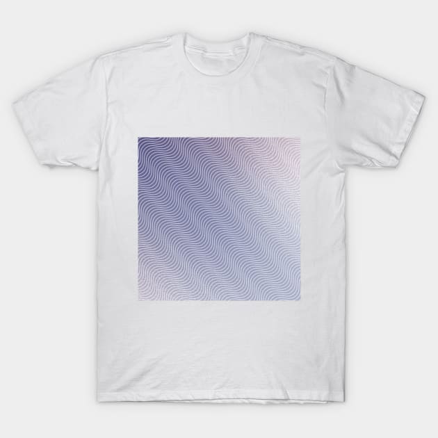 grey gradient wave pattern T-Shirt by stupidpotato1